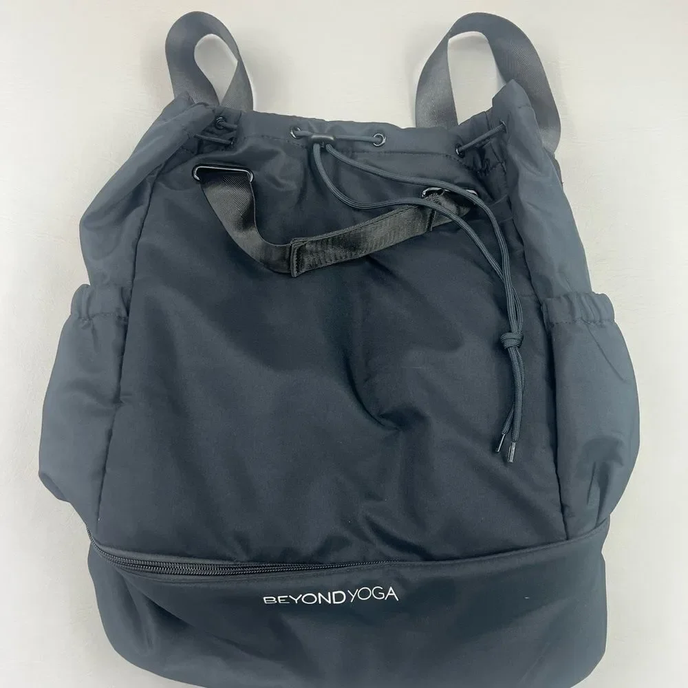 Beyond Yoga Charcoal Backpack